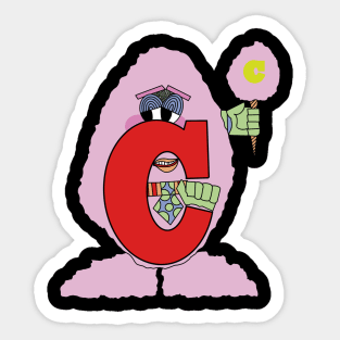 The Letter People: Mr. C Sticker